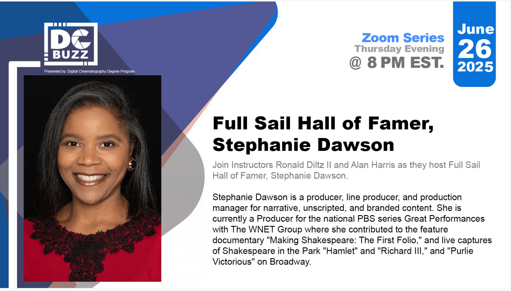 Full Sail Hall of Famer, Stephanie Dawson
